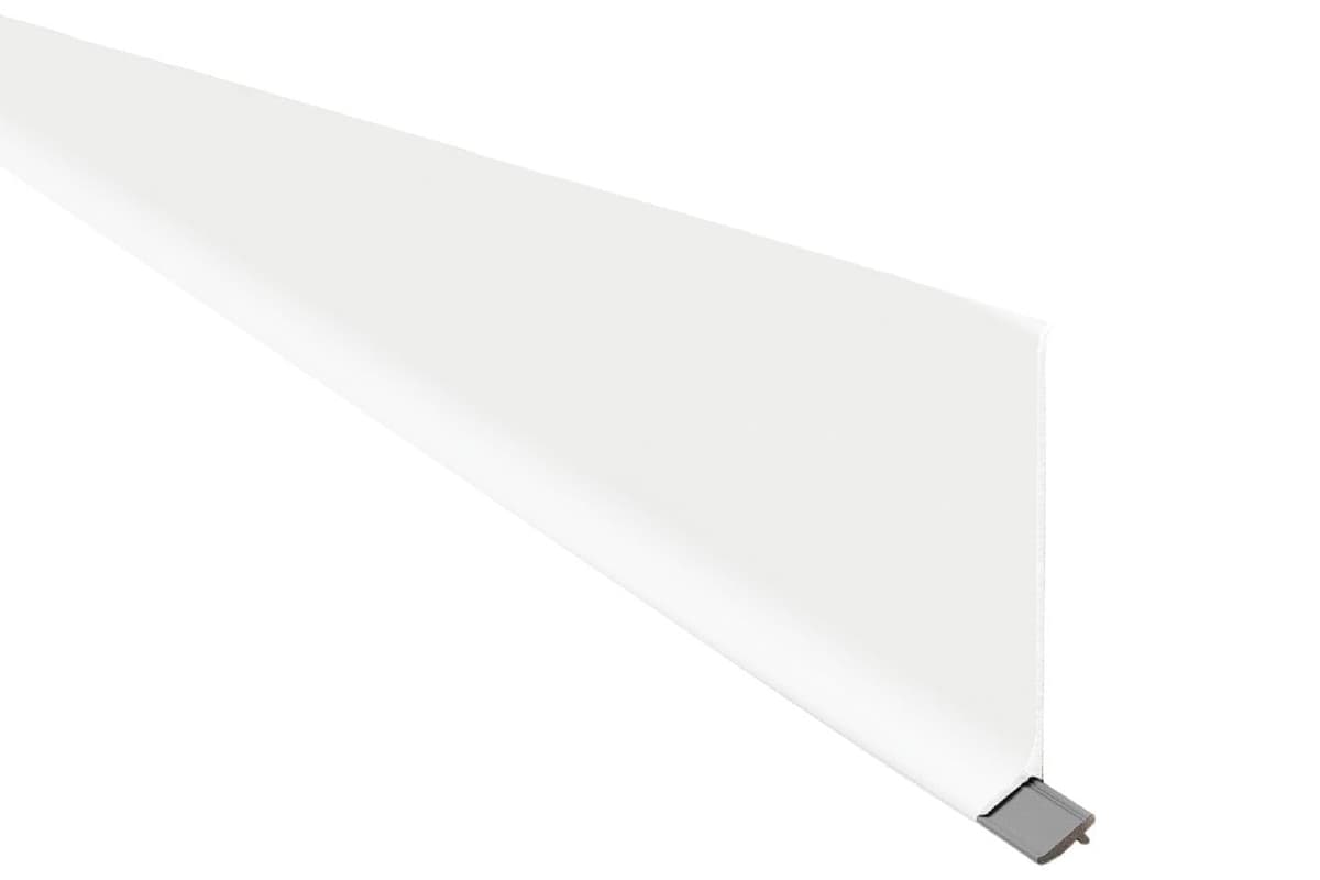Schluter Designbase-SL zócalo de aluminio color, 2-3/8" alto, blanco mate ID/DBSL60MBW