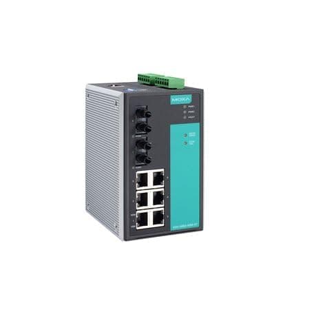MOXA EDS-508A-MM-ST Switch Ethernet Gestionado Industrial 6x10/100Tx + 2x100BaseFX MM ST