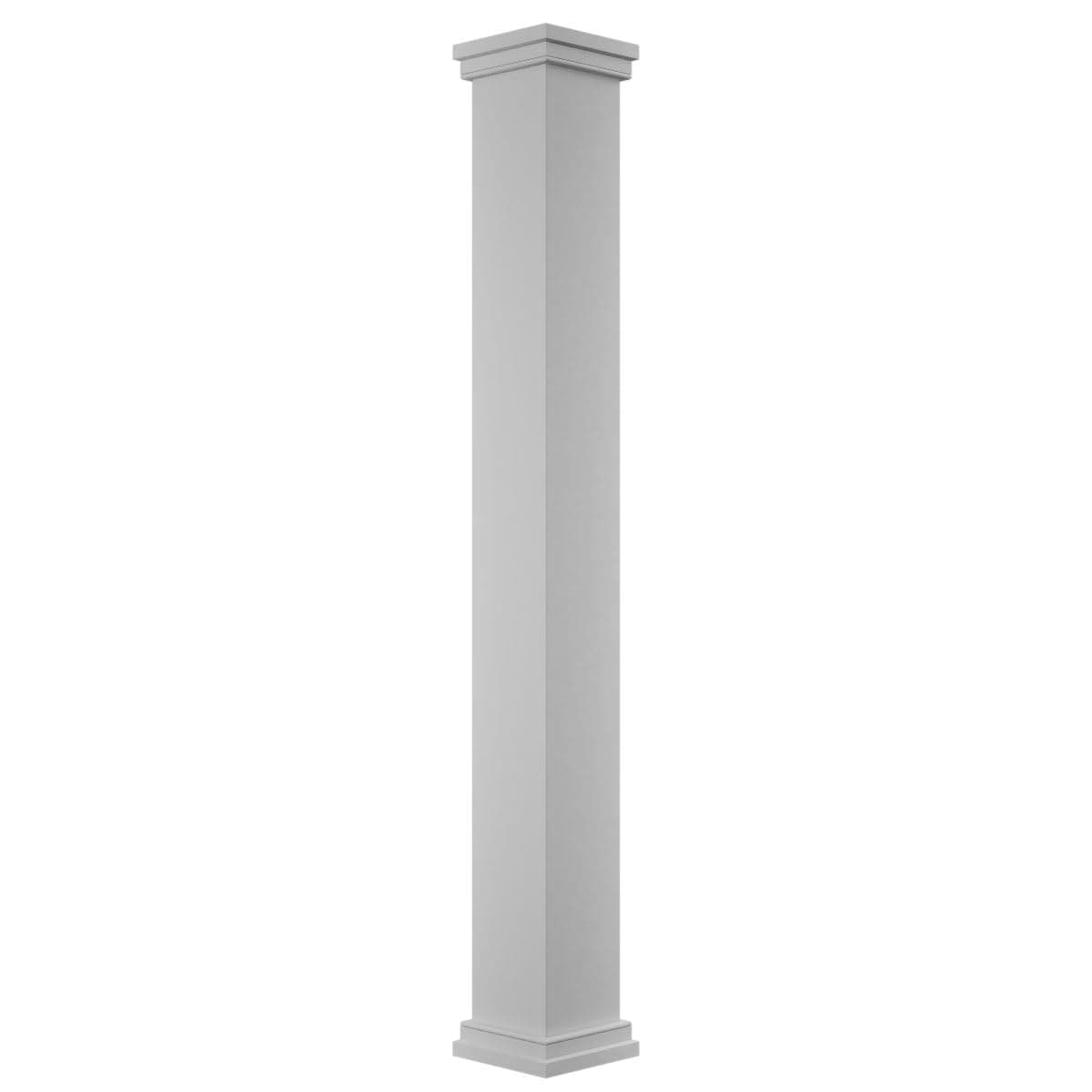 Ekena Millwork CC1209ENPPRPR - Column Wrap cuadrada no cónica 9' PVC liso ECK1209ENPPRPR