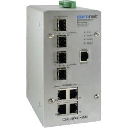 ComNet CNGE8FX4TX4MS Switch Ethernet gestionado endurecido 8 puertos (4x10/100/1000TX + 4x100/1000FX SFP)