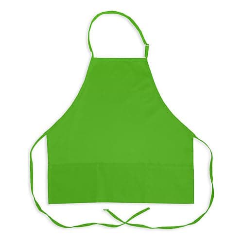 Delantal Bib KNG 3 Bolsillos 27", Verde Lima Pack de 60 1040LMGPAK60