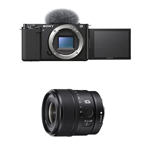 Sony Alpha ZV-E10L Cámara mirrorless APS-C con lente E 15mm F1.4 G