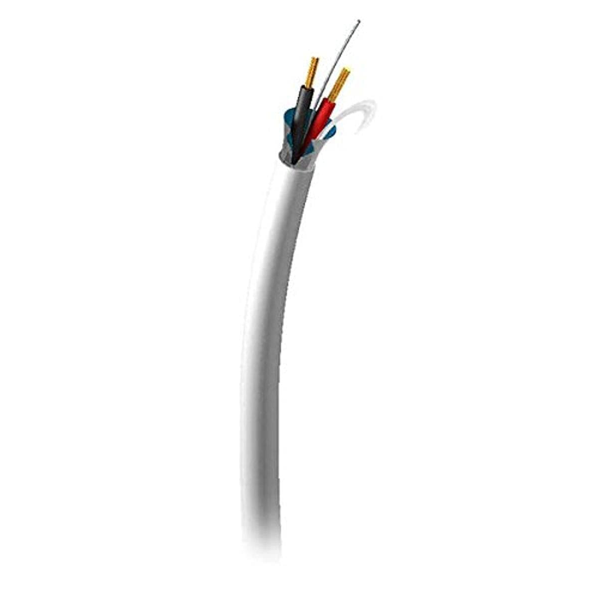 C2G 29207 Cable de parlante en rollo 18 AWG - Blindado, plenum clasificado CMP, cubierta blanca (500 pies, 152.4 metros)