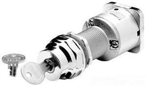Siemens 51SA6AE selector con llave para atmósferas peligrosas, 2 posiciones, montura corta, operación mantenida, extracción de llave a izquierda
