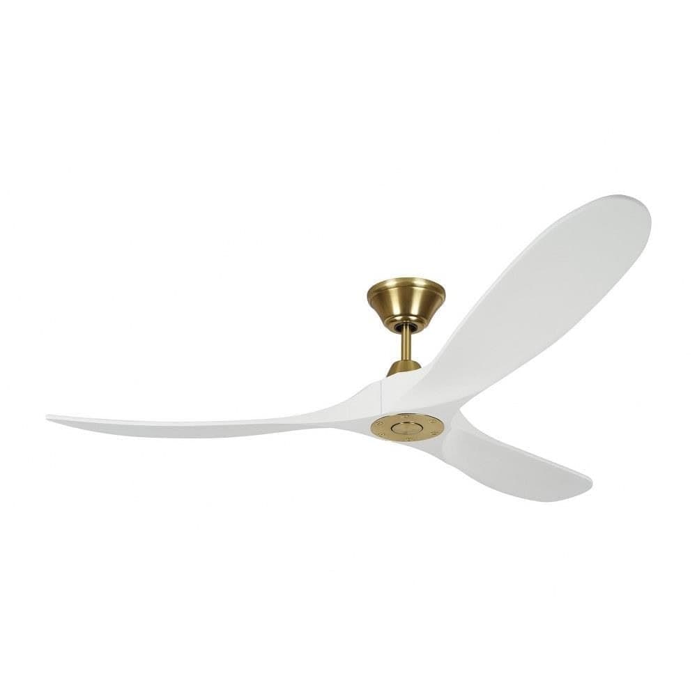 Monte Carlo Maverick 60" Ventilador de techo exterior con control remoto, 3 aspas de balsa, acabado Burnished Brass 3MAVR60RZWBBS