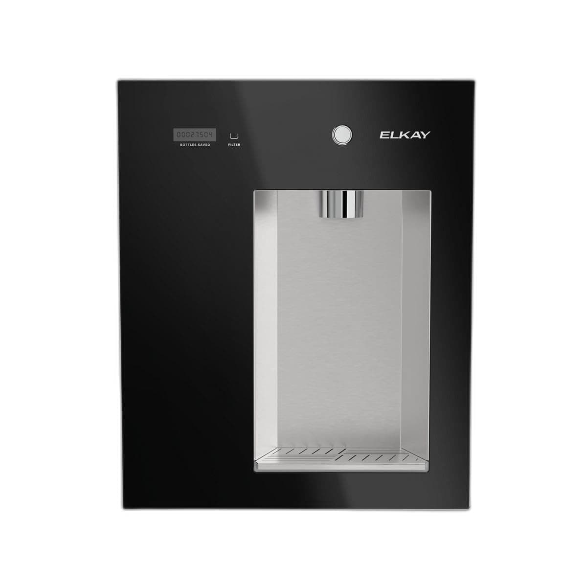 Elkay Liv EZ dispensador de agua filtrada empotrable de pared, a batería, negro midnight LBWDM0BKBC