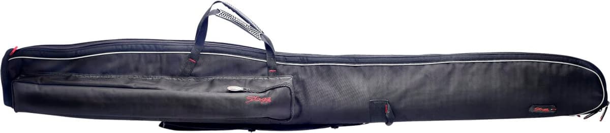 Stagg EDB-3/4 MBK Contrabajo eléctrico 3/4 con funda - Negro metálico