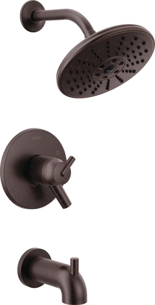 Delta Trinsic TempAssure T17T459-RBH2O Kit de trim para tina/ducha con H2Okinetic, bronce veneciano