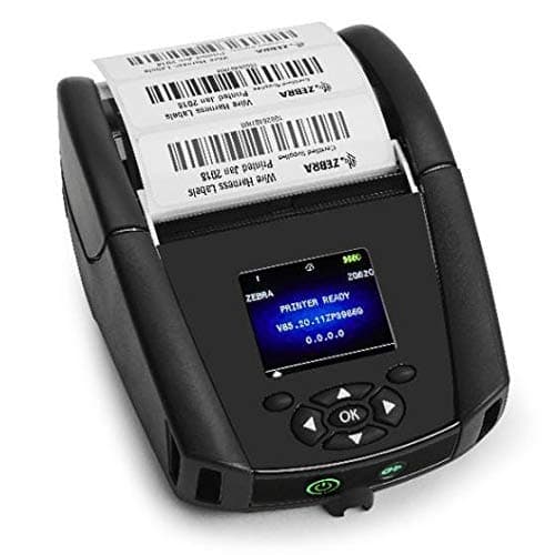 ZEBRA ZQ620 Impresora Térmica Directa Móvil, Ancho de Impresión 3 Pulgadas, WiFi + Bluetooth, Cargador Incluido (Reacondicionada) ZQ62-AUFA000-00-cr