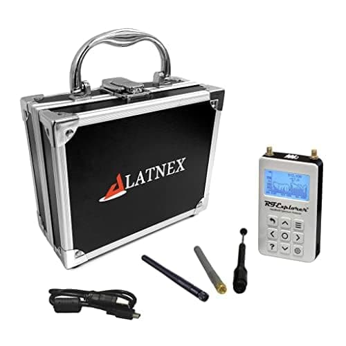 LATNEX RF Explorer Digital Handheld Spectrum Analyzer 6G Combo Plus con estuche de aluminio RF-6GCMB-PL