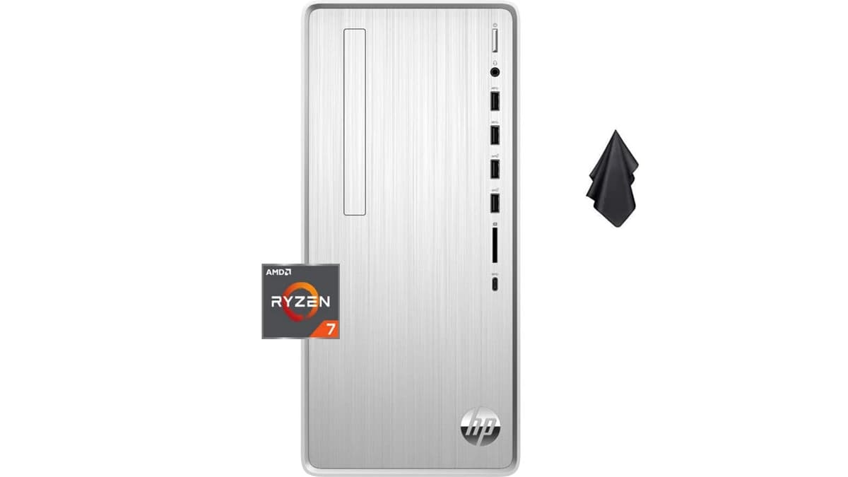 HP Pavilion TP01 PC de escritorio, AMD Ryzen 5 5600G, 32GB RAM, 1TB PCIe SSD, Windows 11 Home