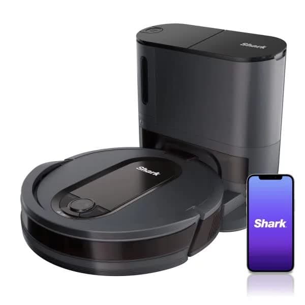 Shark RV915S Robot Vacuum con base de autovaciado y Wi-Fi - Negro