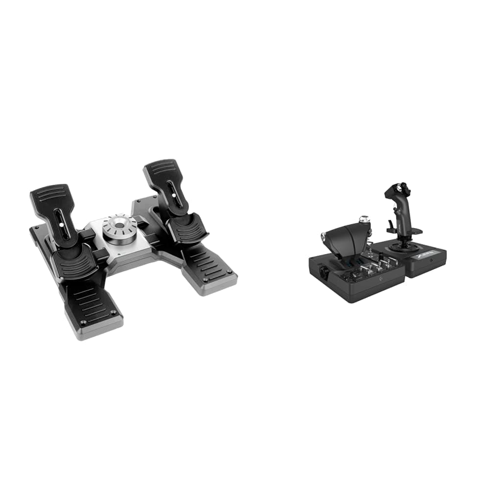 Logitech G X56 HOTAS + Pro Flight Rudder Pedals Bundle