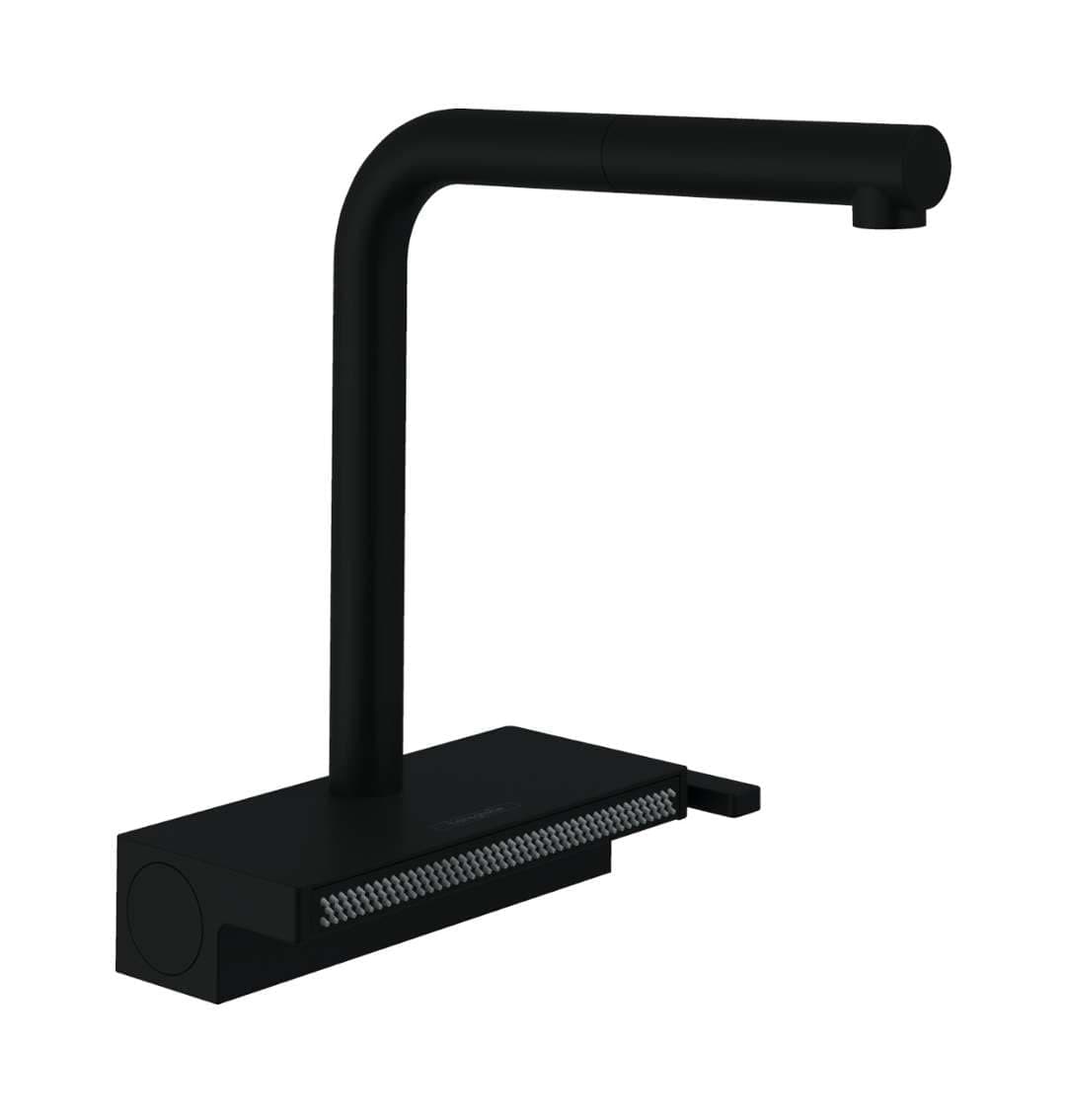 Hansgrohe Aquno Select M81 250 Monomando Cocina con Duchador Extraíble, 2 modos, Negro mate 73836670