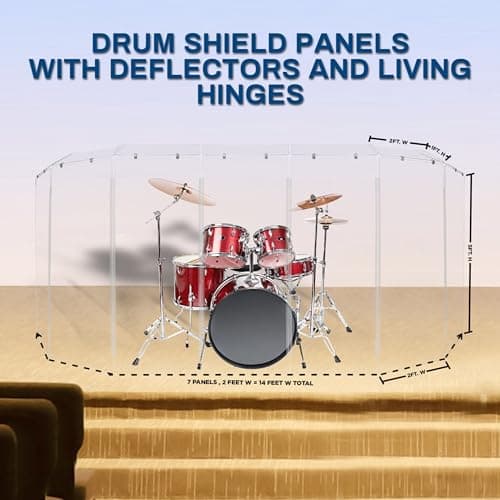 PENNZONI Drum Shield 5ft con Deflectores y Bisagras Plásticas ZY-EUUU-8BMA