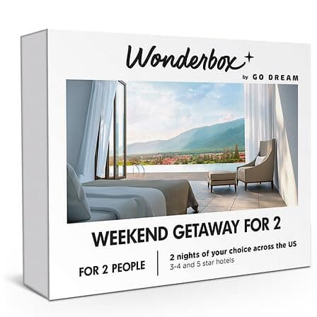 Wonderbox Caja regalo experiencia - Escapada fin de semana para 2 (2 noches) - acceso a plataforma online, hoteles 3/4/5* B7Y501