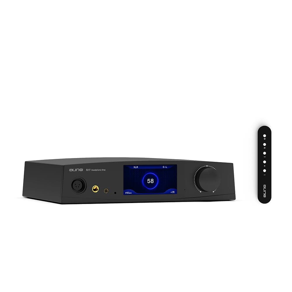 Aune S17 Pro Amplificador de Auriculares, Preamp, Curva de Volumen Precisa, Clase A Pura, Totalmente Discreto y Balanceado, Salida de Auriculares 6.35 mm/XLR/4.4 mm, Doble JFET, Salida Preamp XLR/RCA (S17 Pro - Negro)