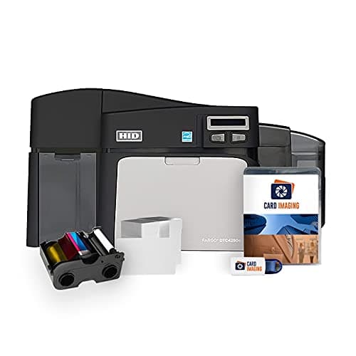Bodno Fargo DTC4250e Dual-Side ID Card Printer & Supplies Package 52100