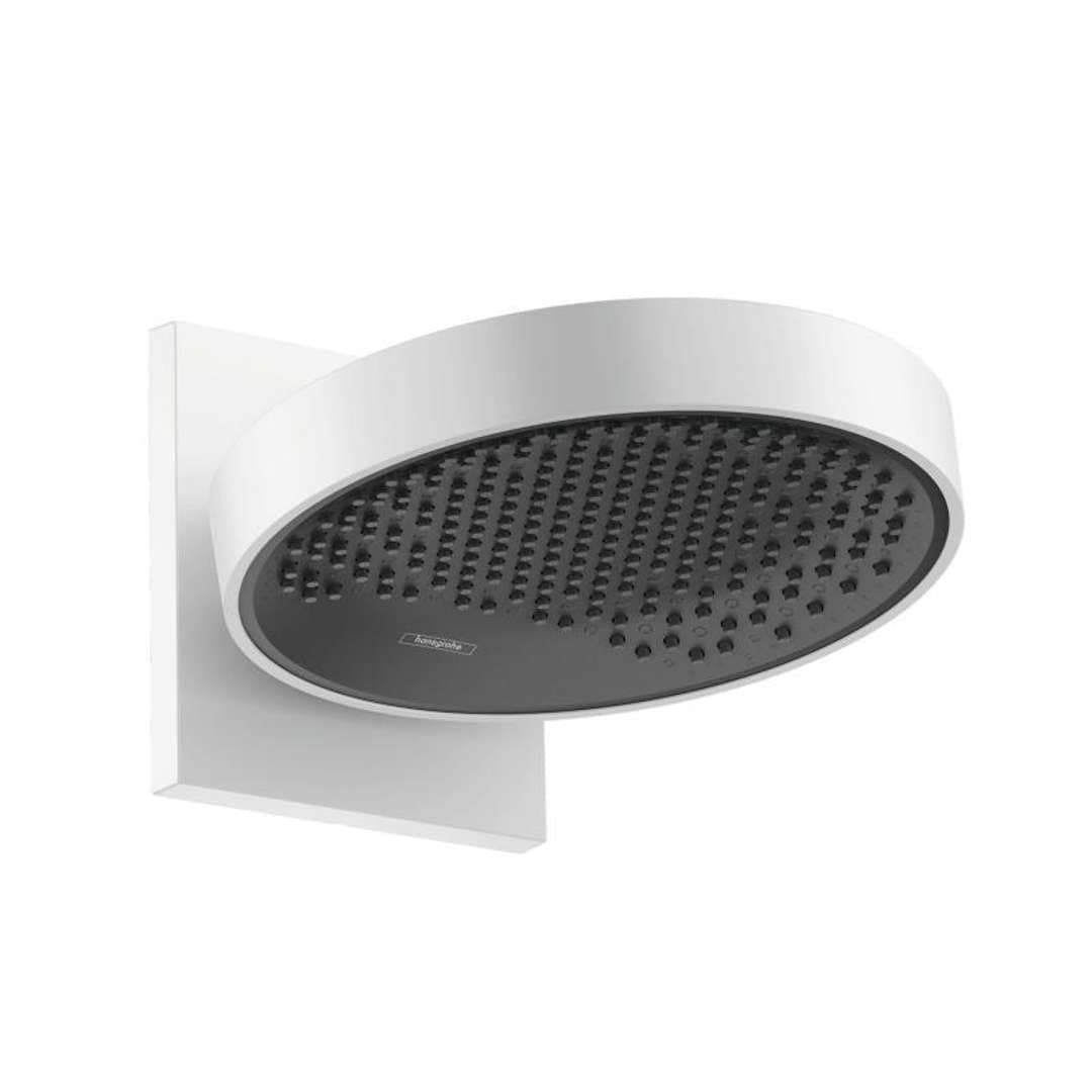 hansgrohe Rainfinity 26226700 Ducha de techo 250mm con conexión a pared, 1 chorro, Matt White