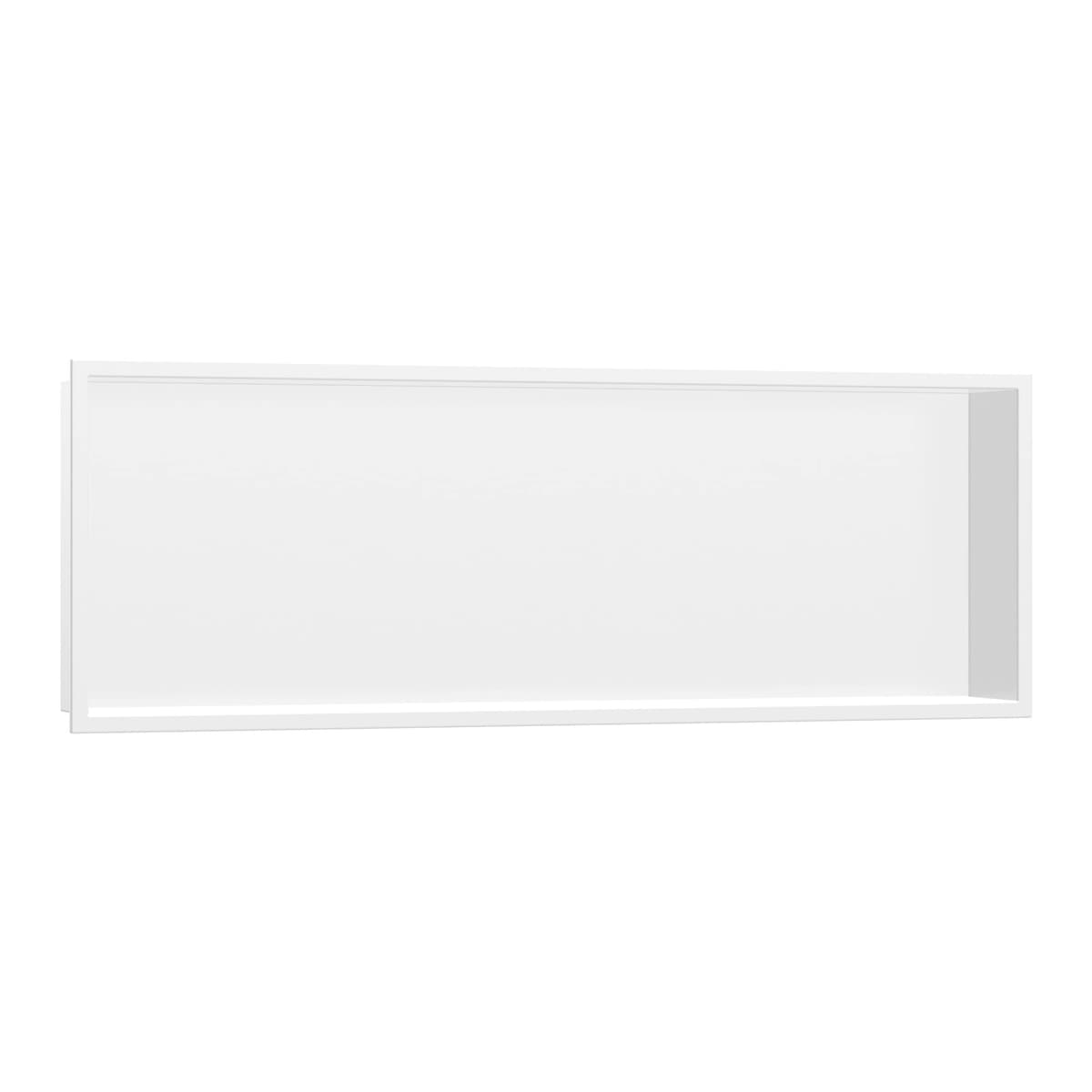 hansgrohe XtraStoris Original nicho empotrado 12"x 36"x 4" con marco integrado en blanco mate, 56067700
