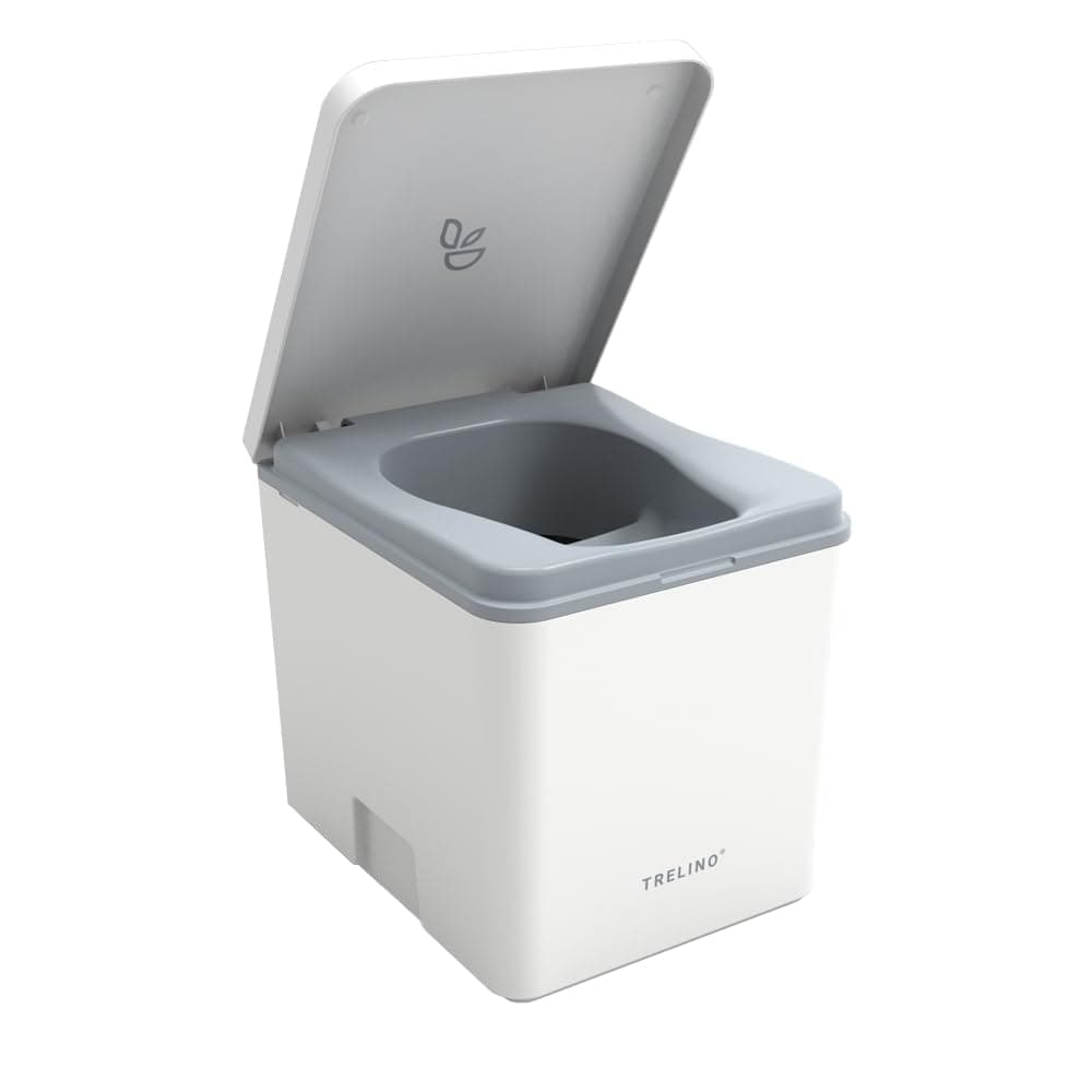TRELINO Evo M inodoro compostable portátil blanco, sin olor para camping