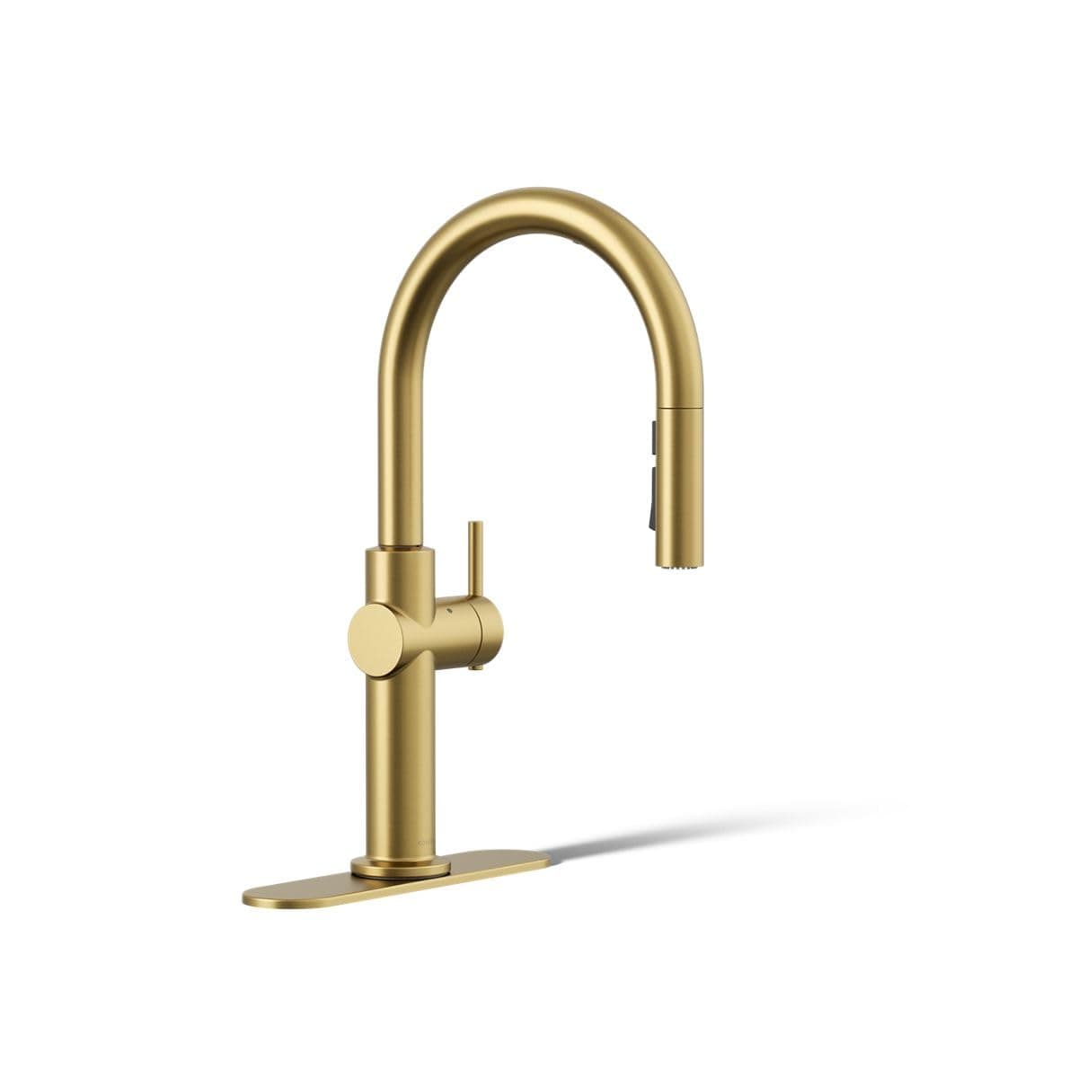 KOHLER 22974-WB-2MB Crue Grifería de Cocina Touchless y Activación por Voz con Rociador Extraíble, Vibrant Brushed Moderne Brass