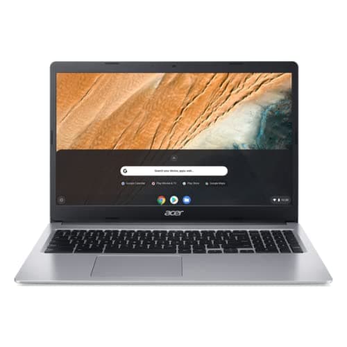 Acer Chromebook de 15.6 pulgadas, pantalla táctil IPS Full HD, Intel Celeron N4020, 4GB LPDDR4, 64GB eMMC, WiFi Gigabit, Bluetooth 5.0, Chrome OS, CB315-3HT-C5D3 NX.HKCAA.008
