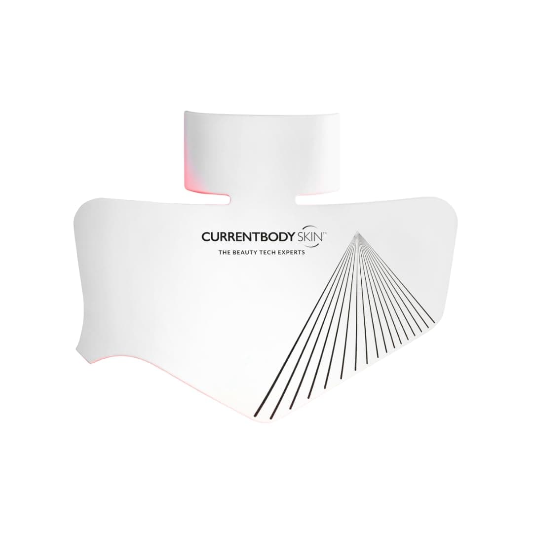 CurrentBody Skin LED Neck & Décolletage Mask Series 2 - Terapia de luz roja y NIR para cuello y pecho CBD-LEDNECKDEC-S2-FBA
