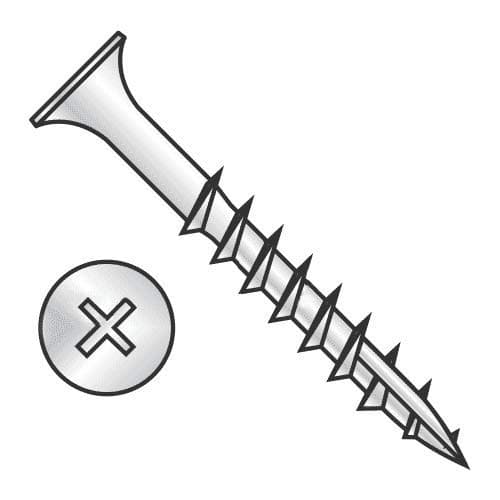 Newport Fasteners #8 x 2" Tornillo para decking acero inoxidable 18-8, cabeza bugle, Phillips (2500 pcs) V03321-BR-2500