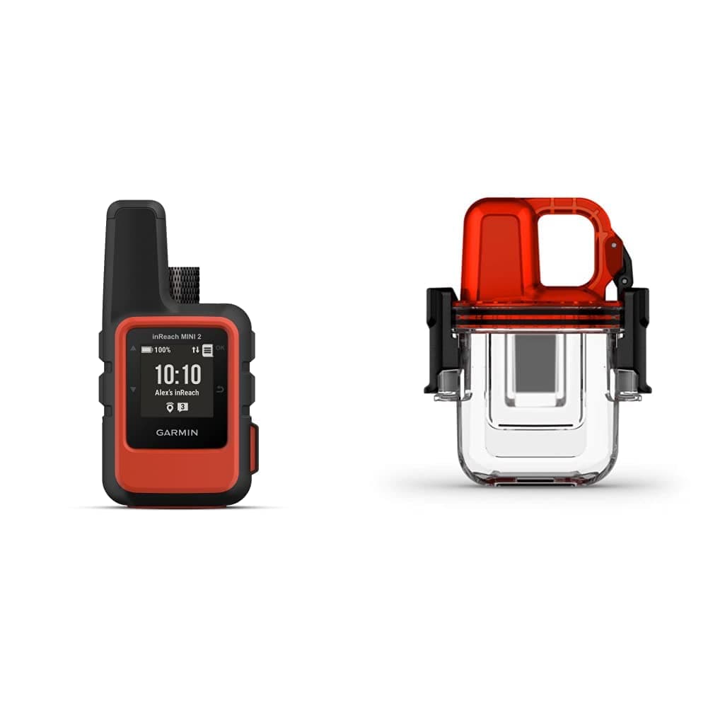 Garmin inReach Mini 2 + Dive Case - Comunicador satelital compacto (Naranja)