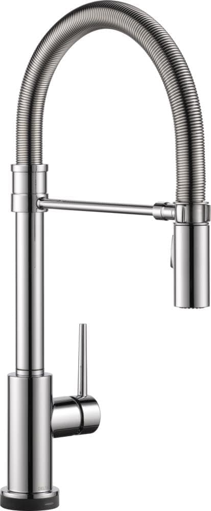 Grifo de cocina Delta Trinsic Pro 9659T-DST con tecnología Touch2O, rociador extraíble y anclaje magnético, cromo