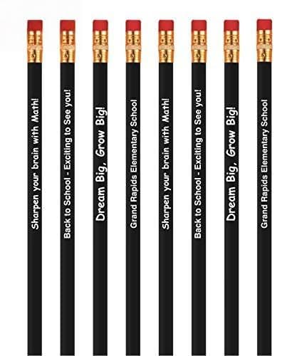 911 Pens Paquete 1500 lápices personalizados #2 HB2 redondos - Negro 647-01500-A-Black
