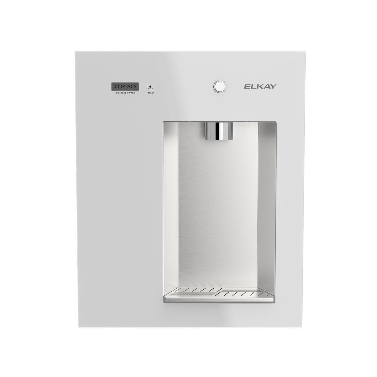 Elkay Liv EZ dispensador de agua filtrada empotrable de pared, a batería, blanco Aspen LBWDM0WHBC