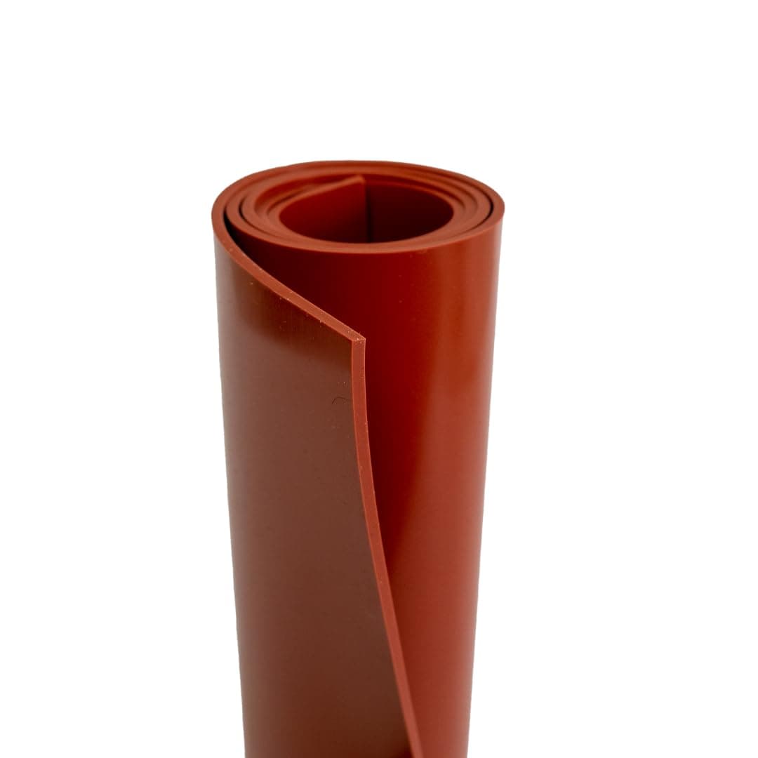.125" 36" x 10' Industrial Silicone Rubber - Resistente a la temperatura, flexible y duradera SIL-RUB-ROL125x36x10
