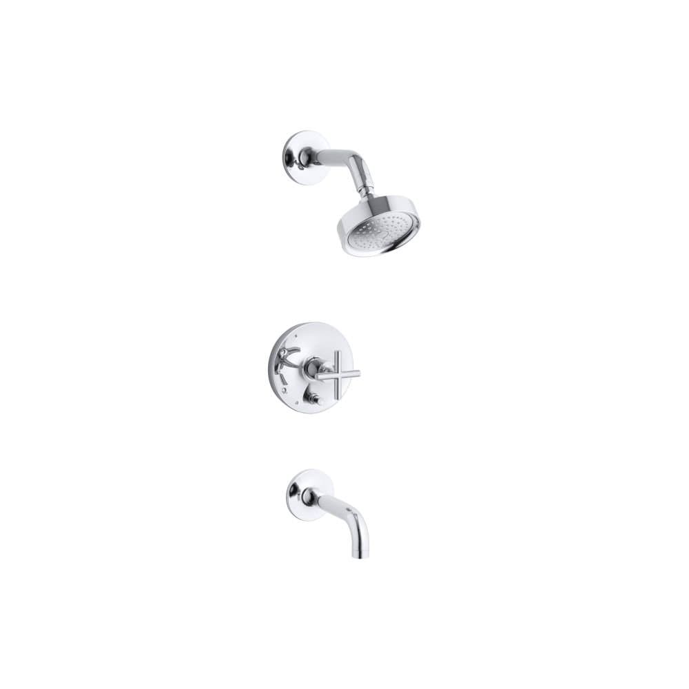 Kohler Purist Rite-Temp Tramo de Bañera y Ducha T14421-3-CP Cromado Pulido