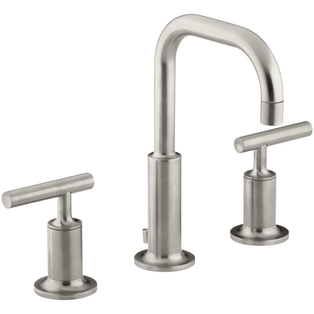 KOHLER Purist K-14406-4-BN Widespread Bathroom Sink Faucet