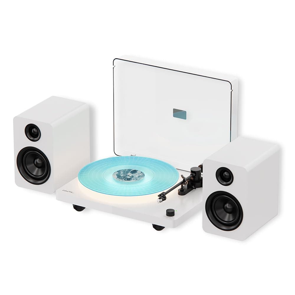 Whatplus tocadiscos con iluminación LED, altavoces integrados y preamplificador Phono JP-X3