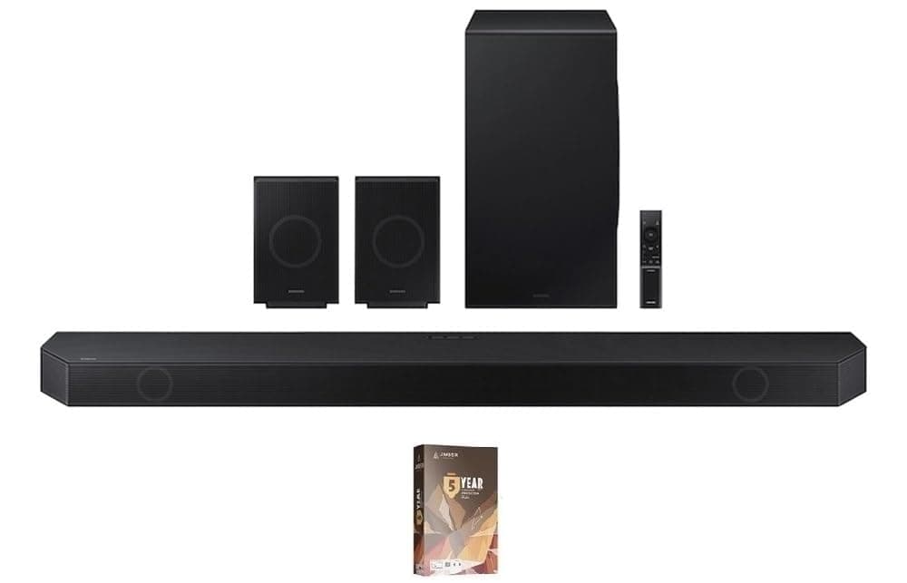 Samsung HW-Q990D 11.1.4ch Soundbar con True Dolby Atmos (Bundle con 5 años Amber) BNDL_HWQ990D-WRTY5-WALTS-SC