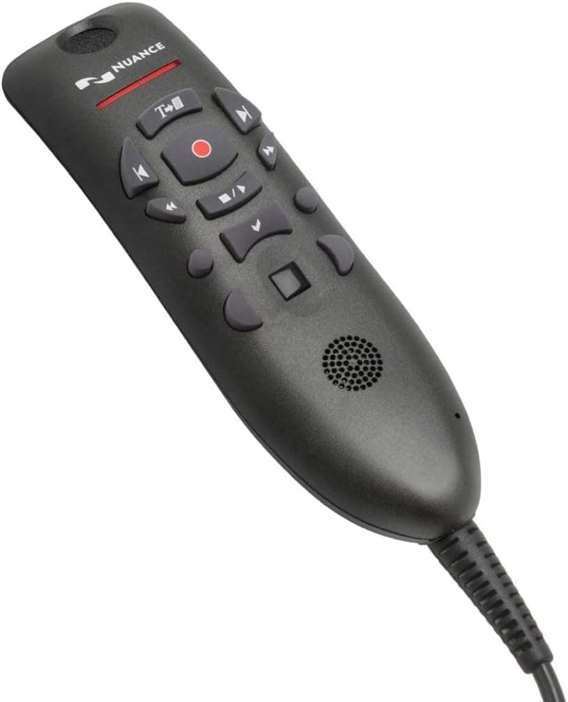 Dragon Medical Nuance Communications 0POWM3N9-E01 Micrófono Nuance PowerMic III; Mono; 20 Hz a 16 kHz; Con cable; Cable de 9 pies