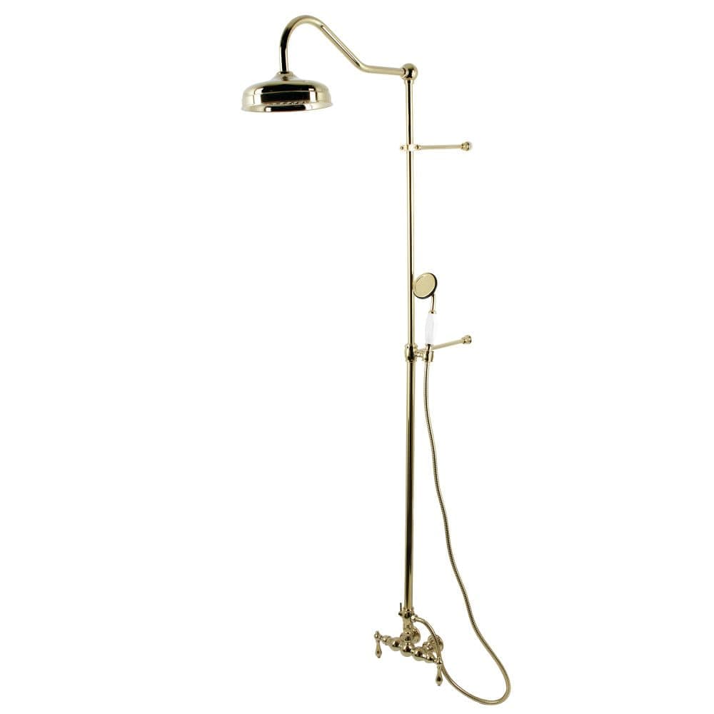 Kingston Brass CCK6172 combinación de ducha vintage, Polished Brass