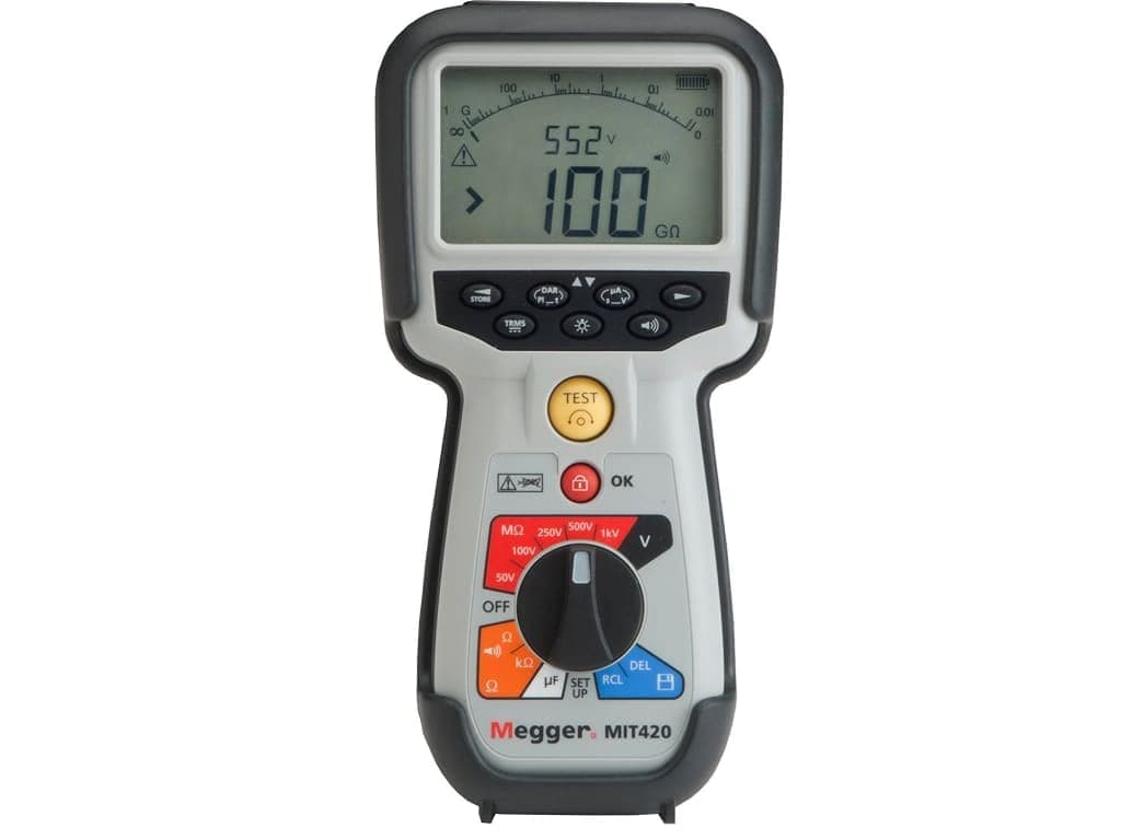 Megger MIT420-EN Medidor de Resistencia de Aislamiento 200 GΩ MIT420/2