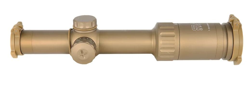 SAI Optics Modelo SAI 6 1x-6x 24 mm Visor Rifle LPVO de Baja Potencia con Retícula de Función de Apuntamiento Rápido, 6.8 BDC RNG16-T170-C30