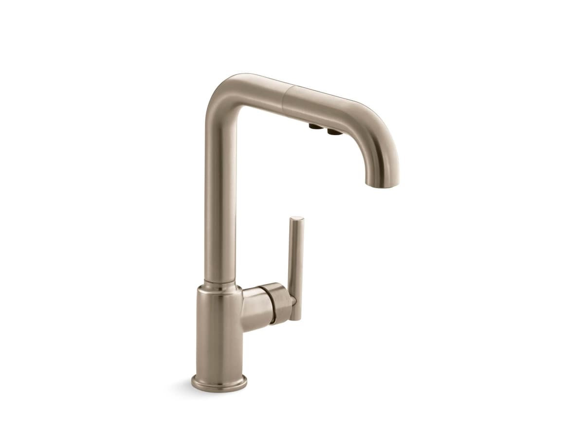 KOHLER Purist Grifo de Cocina con Caño Extraíble y 3 Funciones 7505-BV