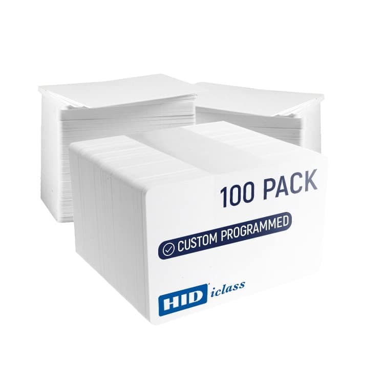 Card Imaging Tarjetas HID iClass programadas personalizadas, Genuine HID, 26 bit H10301 (100) 2000PGGMN