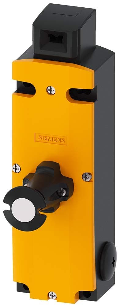 Interruptor de enclavamiento Siemens 3SE5 312-0SF11, liberación frontal de escape, carcasa metálica 54 mm, 24VDC