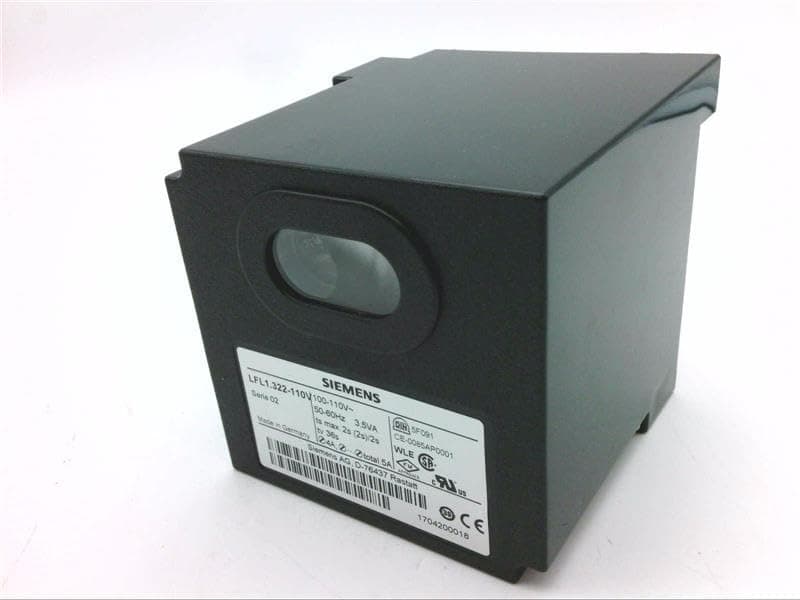 SIEMENS LFL1.322-110V Gas Burner Control LFL, 100-110 VAC, 50/60 Hz, UL/FM/CSA, 25 s Purge