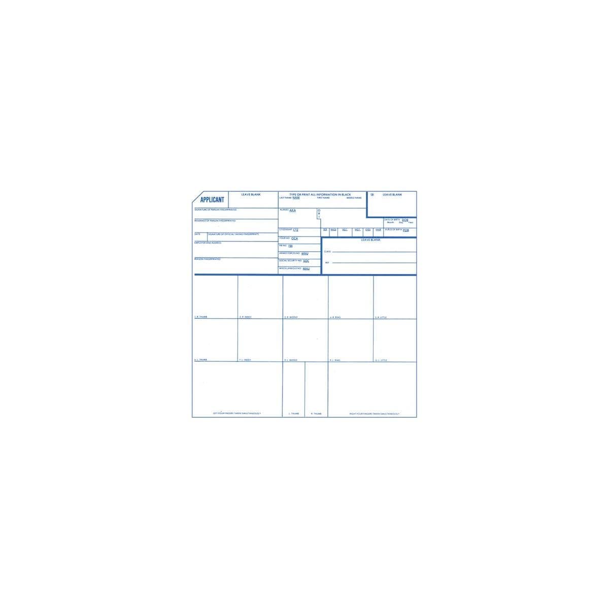 Identicator 1007334 tarjetas de solicitante de alto contraste pack de 250 LE 40 A