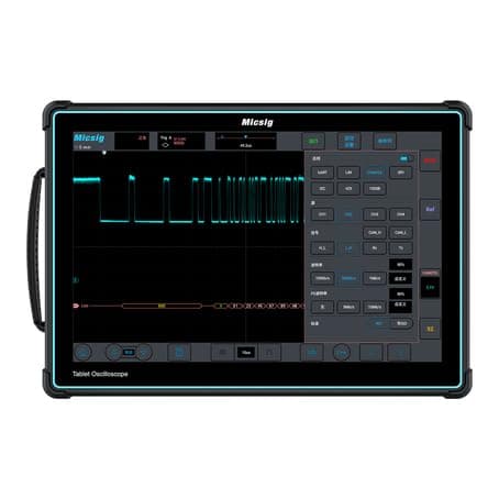 SainSmart Osciloscopio ETO3504, 4 Canales 350MHz, Pantalla Táctil 14" y Batería 13, 500mAh