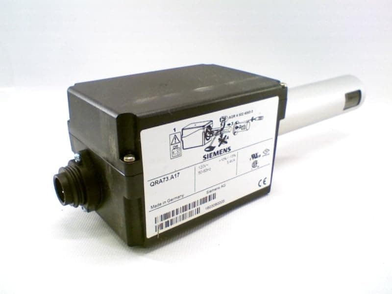 SIEMENS QRA73.A17 Detector de llama UV 125 mm 120 VAC sensibilidad normal
