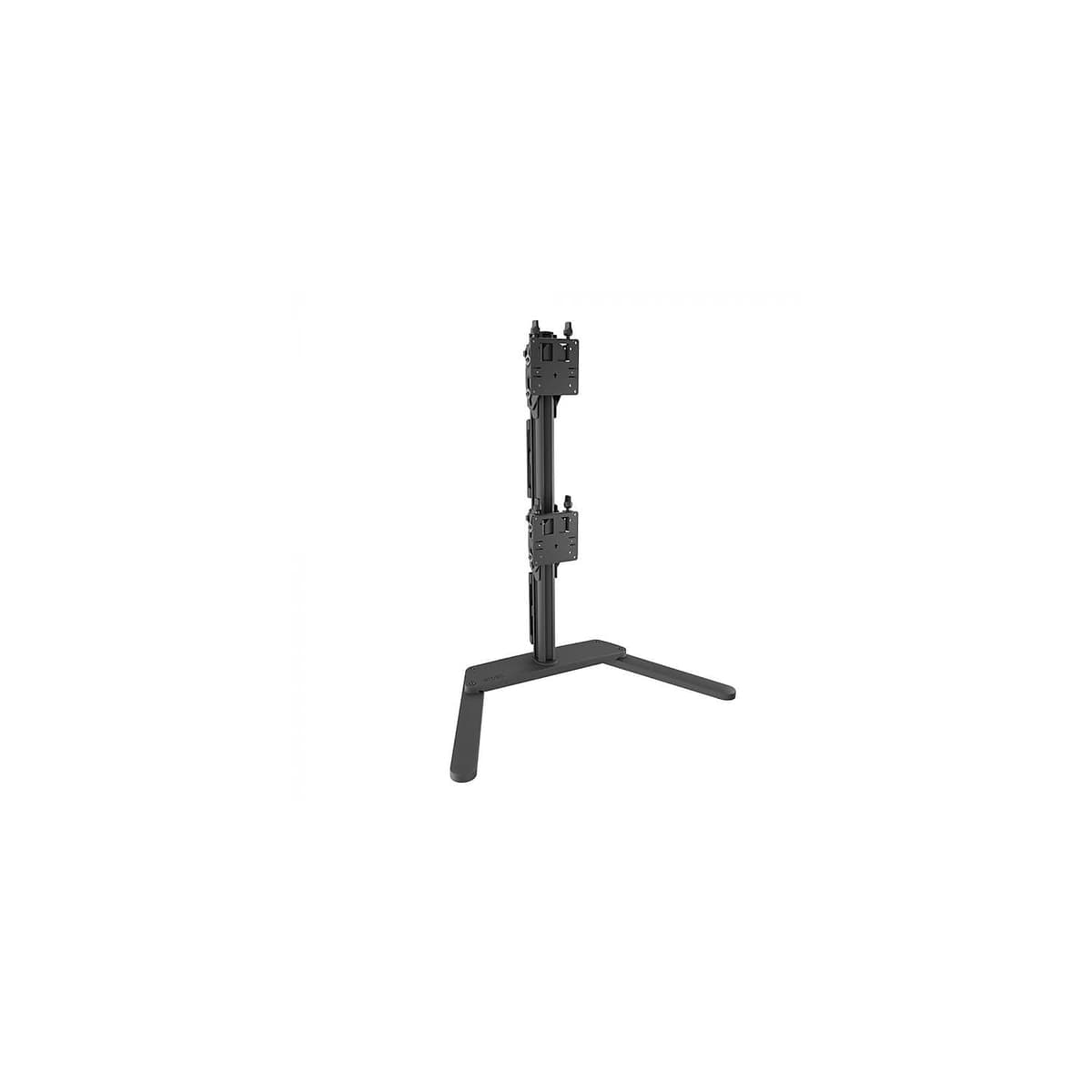 Atdec AWMS-2-BT75-FS-B Soporte Doble Súper Resistente - para Monitores ultrapanorámicos profundamente curvados hasta 49” - Inclinación ajustable, Altura, Nivelación - sin fijaciones permanentes en el escritorio